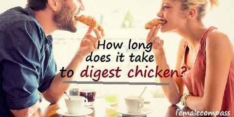 how long does it take to digest chicken